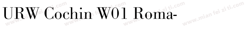 URW Cochin W01 Roma字体转换